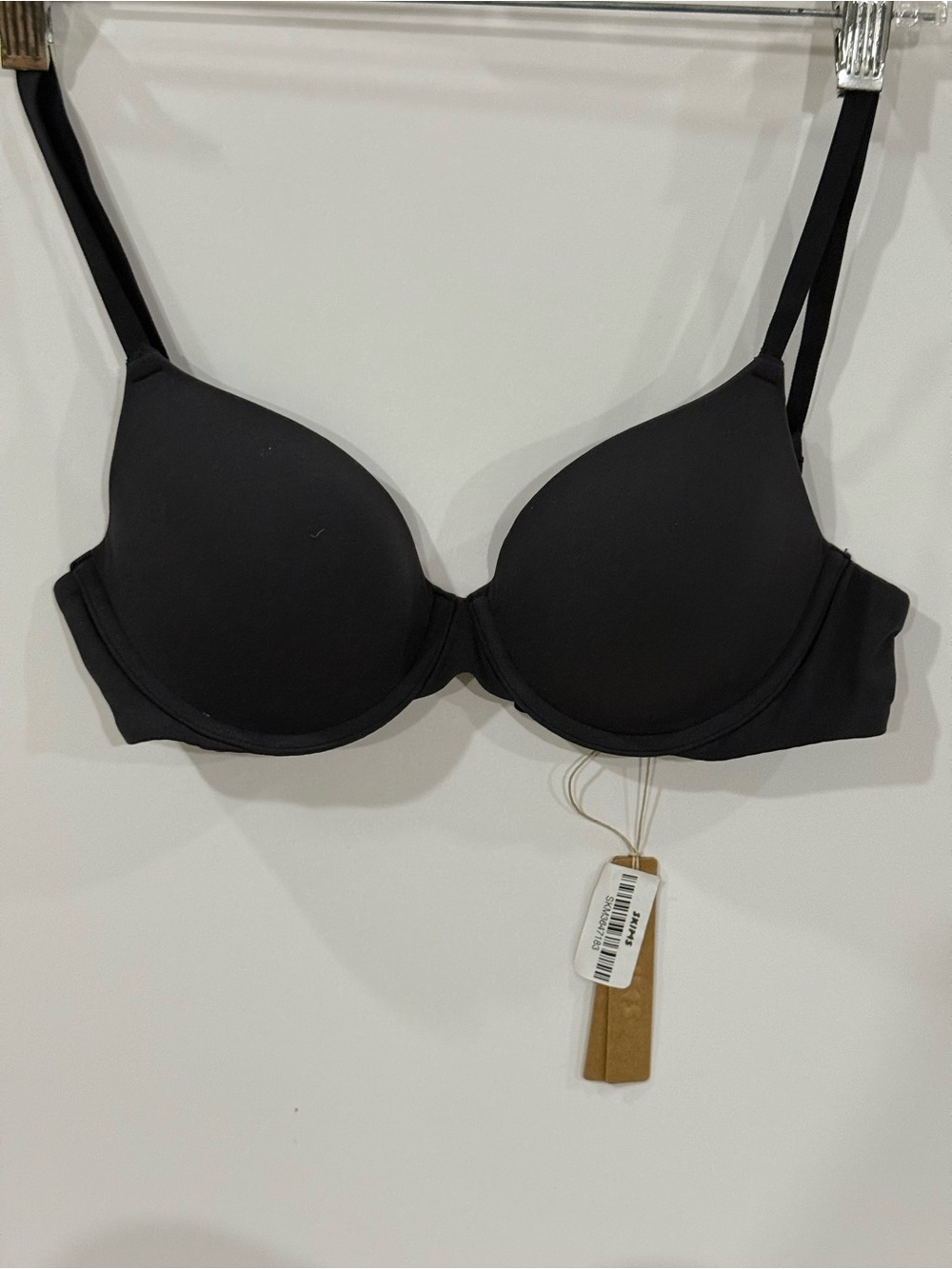 SKIMS Black T-Shirt Bra with Molded Cups